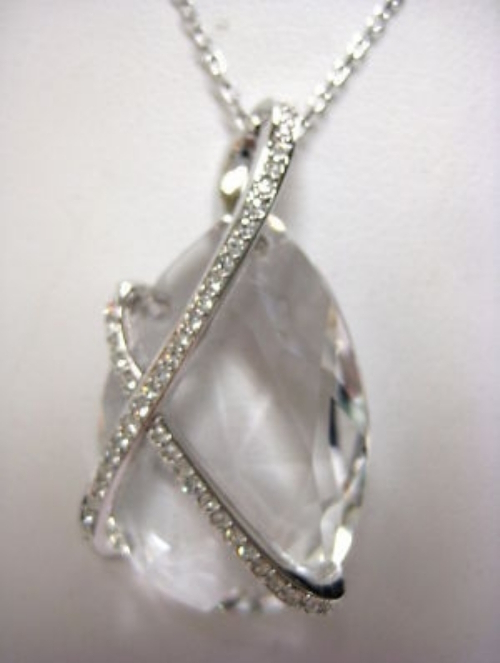 Swarovski North Pendant Necklace - Clear